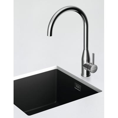 Küchenarmatur SCHOCK "Kavus", grau (gunmetal), B:21cm H:38cm Ø:5,1cm, Edelstahl, Armaturen Image