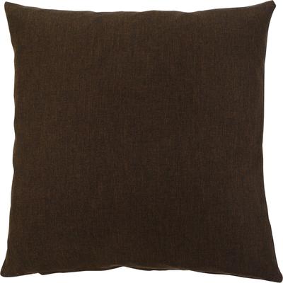 Dekokissen GÖZZE "Milano", braun (dunkelbraun, unifarben), B:50cm L:50cm, Polyester, Dekokissen_Sitzkissen_Kissenhüllen, mit Reißverschluss, Kissenhüle ohne Füllung, 2 Stück Image