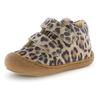 Lauflernschuh NATURINO "Cocoon", Kinder, Gr. 23, braun, taupe leo, Veloursleder, animal-print, modisch, Schuhe, Klettschuh, Babyschuh mit Leo-Muster, Größenschablone zum Download