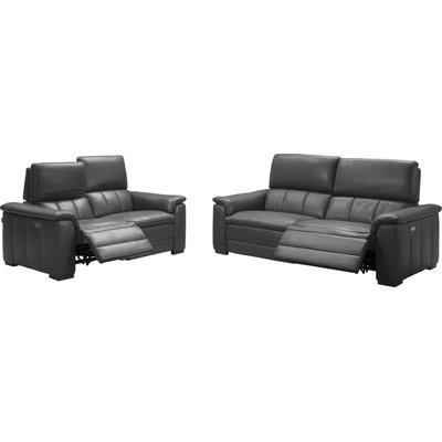 Polstergarnitur EGOITALIANO "Capucine", schwarz, B:200cm H:99cm T:97cm, Sitzmöbel-Sets, bestehend aus einem 2-Sitzer und einem 2,5-Sitzer Image