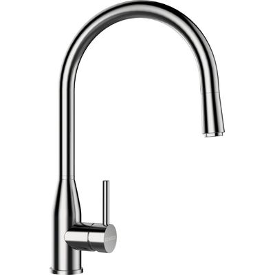 Küchenarmatur SCHOCK "Kavus", silber (edelstahl massiv), B:22,5cm H:40cm Ø:5cm, Edelstahl, Armaturen Image