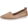 Slipper ANDREA CONTI, Damen, Gr. 36, beige (sand), Glattleder, Leder, modisch, Schuhe