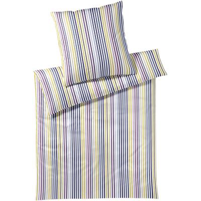 Bettwäsche ELEGANTE "Drive Jersey", bunt (limone), B/L: 135cm x 200cm, , Mako-Jersey, B/L: 80cm x 80cm, Mako-Jersey, Obermaterial: 100% Baumwolle, Bettwäsche, angenehmes Hautgefühl Image