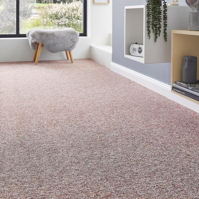 Teppichboden ANDIAMO "Gambia, Feinschlinge, Made in Belgium", orange (terrakotta), B:400cm H:7,2mm L:1500cm, Kunstfaser, Teppiche, meliert, Breite 400 cm oder 500 cm, strapazierfähig, pflegeleicht Image
