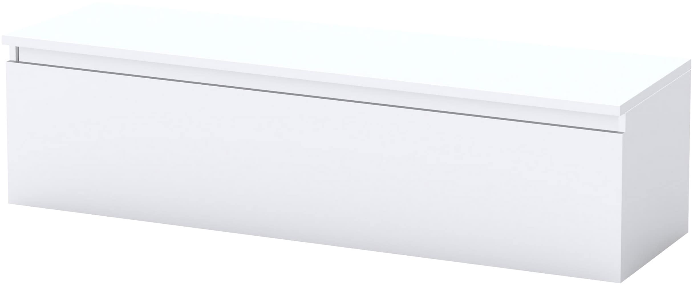 Lowboard INOSIGN "Infinity Breite 138 cm, TV-Schrank mit 1 Schubkasten", weiß (weiß hochglanz lack), B:138cm H:40cm T:40cm, Sideboards, Lowboard, (2 Innenfächer), TV-Board stehend, verschiedene Farben