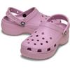 Clog CROCS "Classic Platform Clog W", Damen, Gr. 37, lila (fliederfarbe), modisch, Schuhe, Plateau, Sommerschuh, Schlappen, Hausschuh, trendige Plateausohle