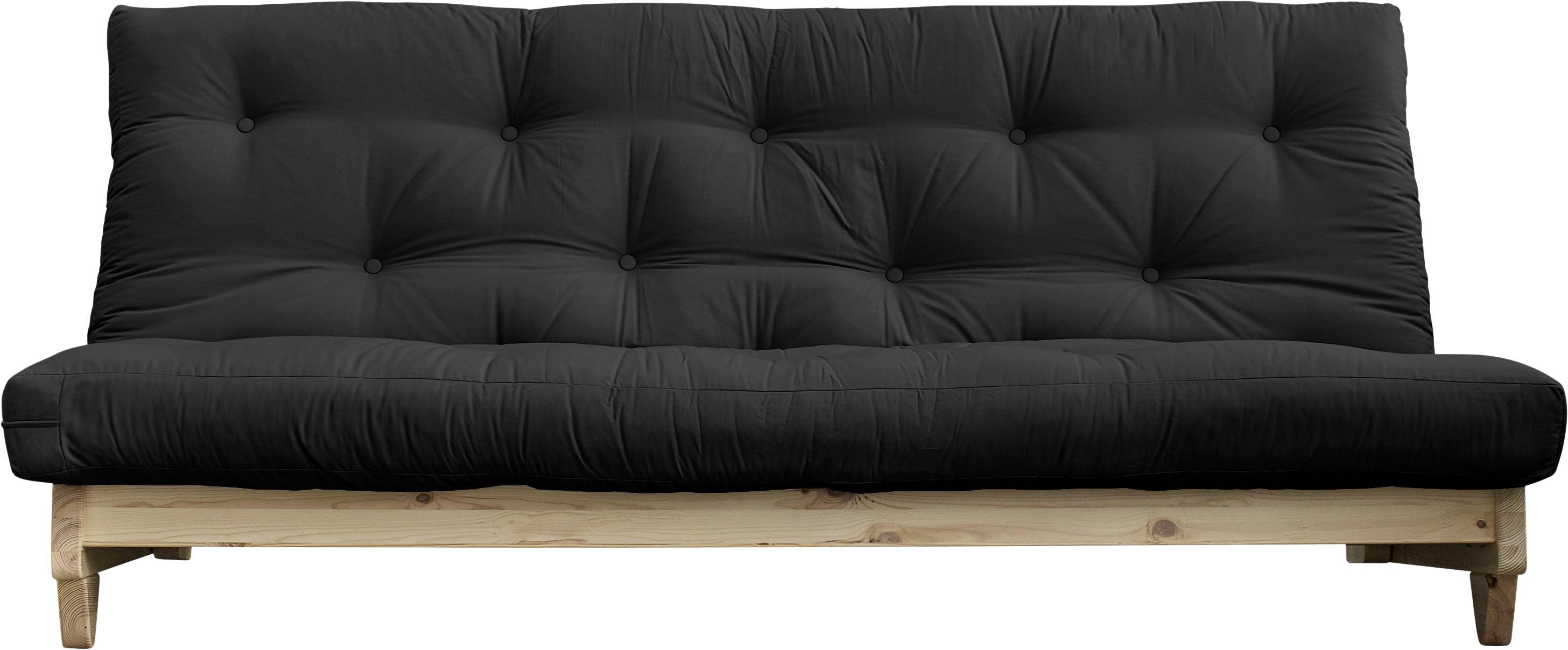 Schlafsofa KARUP DESIGN "Fresh", grau (dunkelgrau), Gestell natur, Sofas, inkl. Futonmatratze