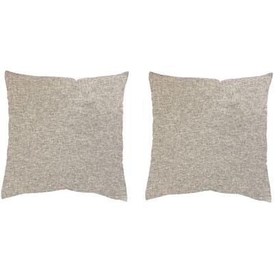 Kissenhülle HEINE HOME Gr. 2, grau, B:50cm L:50cm, Polyester, Polyester, 100% Polyester, Kissenbezüge Image