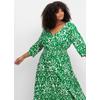 Druckkleid SHEEGO BY JOE BROWNS "Druckkleid", Damen, Gr. 50, Normalgrößen, weiß (grün, sanftes weiß), 100% Viskose, lang, Kleider