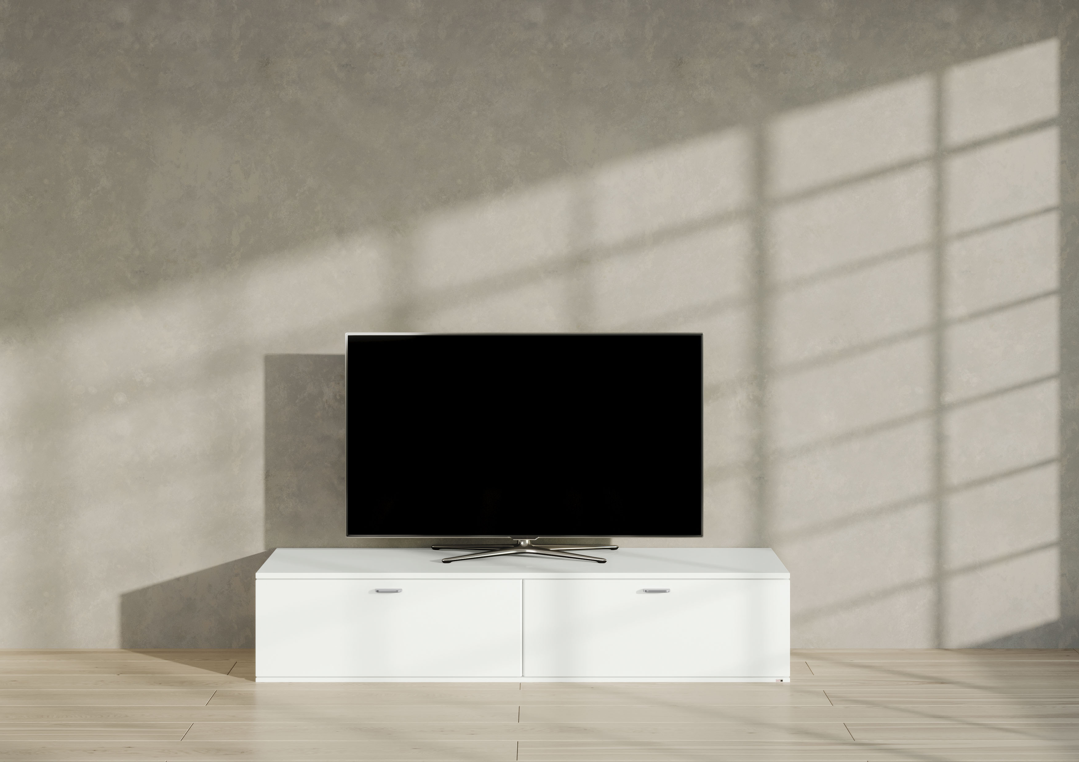 Lowboard "TACOMA", weiß (weiß arctic hochglanz), B:180cm H:38cm T:50,2cm, SET ONE BY MUSTERRING, Sideboards, Lowboard, Typ 31, Breite 180 cm