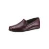 Hausschuh ROHDE, Herren, Gr. 39, rot (bordeaux), Glattleder, Schuhe