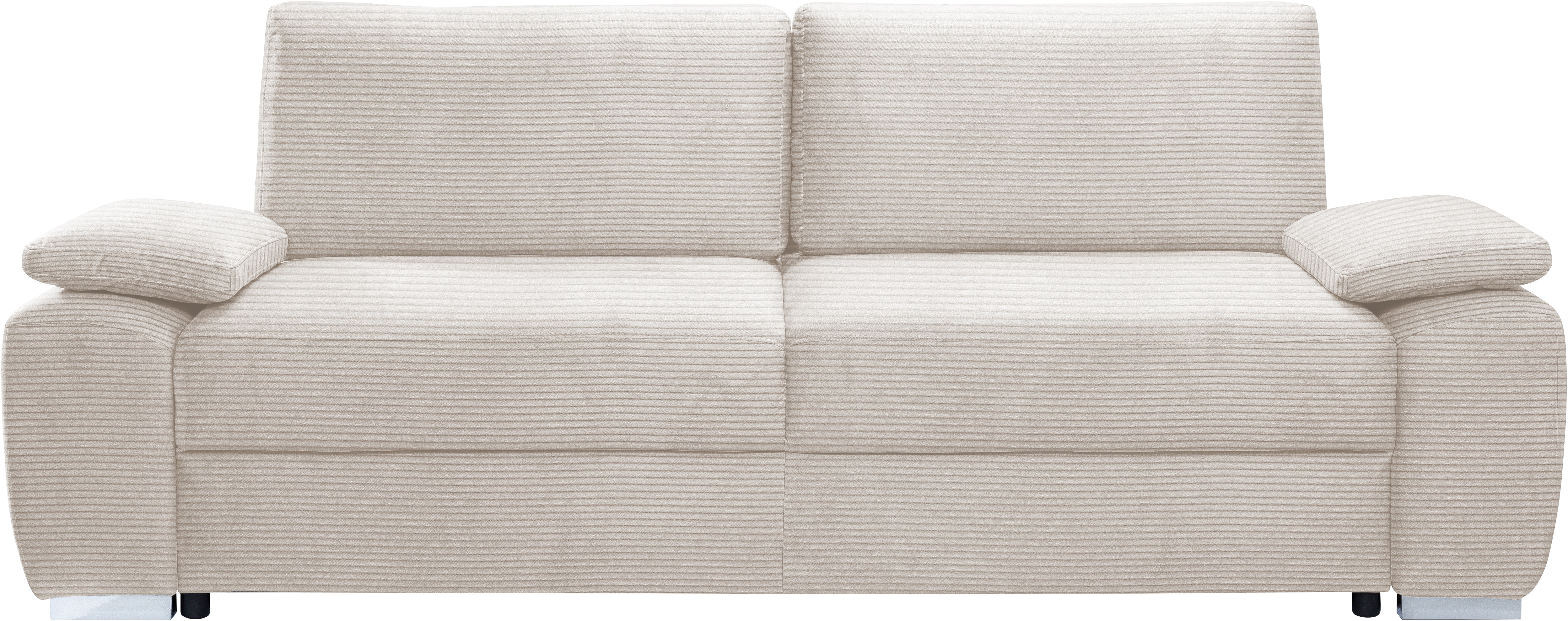 2-Sitzer EXXPO - SOFA FASHION "SOLSBURY, Sofa, Schlafsofa, Breite 200cm, zeitlos und elegant", beige, B:200cm H:100cm T:105cm, Sofas, inkl. Federkern-Polsterung, Bettfunktion und Stauraum, in Cord