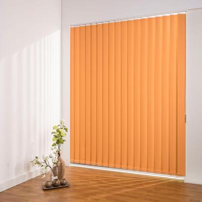 Lamellenvorhang LIEDECO "Lamellenvorhang Vertikalanlage Verdunkelung - 89 mm Lamelle" Gr. 5, rot (apricot, weiß), B:200cm H:180cm, Jalousien, Kürzbare Vertikalanlage Verdunkelung Image
