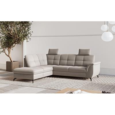Ecksofa SIT & MORE "Zora L-Form", grau (taupe), B:244cm H:92cm T:212cm, 95% Polyester 5% Polyamid, Sofas, wahlweise mit Bettfunktion und Bettkasten Image