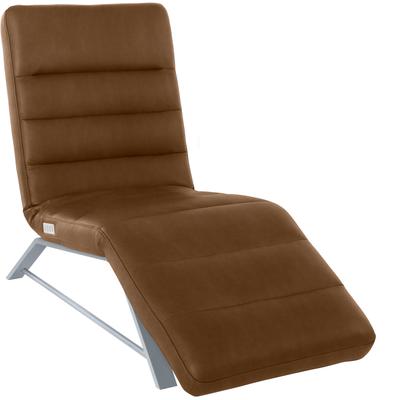 Relaxliege W.SCHILLIG "daily dreams", braun (chocolate s37), B:65cm H:91cm T:170cm, Longlife Xtra-Leder Z59: Glattleder mit modischer Prägung. Hautstärke 0, 9 - 1, 1 mm, Longlife Xtra-Leder Z69: Das feinnarbige, gedeckte Softleder Z69 besticht durch... Image