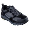 Sneaker SKECHERS "SKECHERS D'LUX PRO", Herren, Gr. 43, schwarz (schwarz, grau), Leder, sportlich, Schuhe, Schnürschuh mit rutschhemmender Goodyear Laufsohle