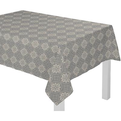 Tischdecke ADAM "Romantic Puligny Light" Gr. 6, grau (dunkelgrau), B:130cm L:220cm, Baumwolle, Tischdecken Image