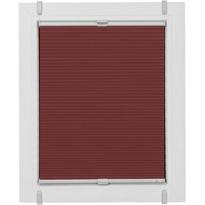 Plissee SUNLINES "Start-up Style Honeycomb", rot (ziegelrot, weiß, weiß), B:77cm H:105cm, Obermaterial: 100% Polyester, Plissees, verspannt mit Simply-Fix Klemmträger, Wabenplissee, nach Maß Image