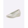 Slipper SUAVE, Damen, Gr. 39, beige (champagner, bedruckt), Leder, sportlich, Schuhe