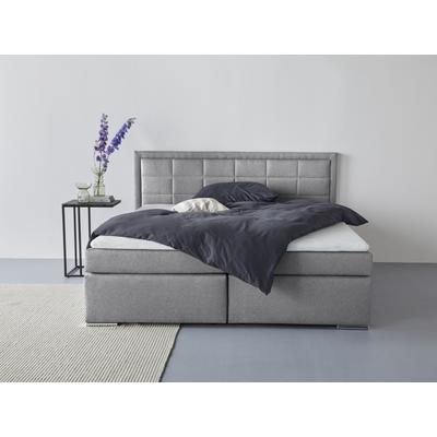 Boxbett COLLECTION AB "Athena", OTTOs Choice, Topseller wahlweise mit Bettkasten", grau, B:193cm L:206cm, Komplettbetten, Boxspringbett, inkl. Topper bei Ausführung mit Matratze, in Härtegraden H2, H3, H4, Topseller Image
