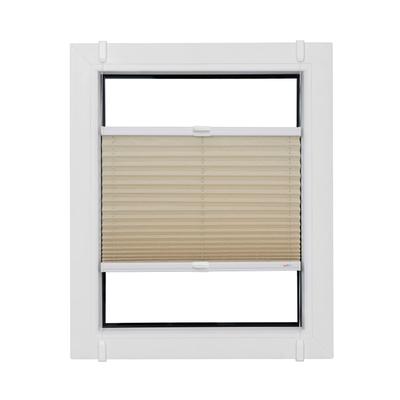 Plissee SUNLINES "Start-up Style Crush", weiß (naturfarben, weiß, weiß), B:65cm H:110cm, Obermaterial: 80% Polyester, 15% Metall, 5% Kunststoff, Plissees, nach Maß Image