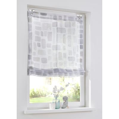 Raffrollo HEINE HOME Gr. 2, weiß (sanftes weiß, grau, taupe), B:60cm H:140cm, Raffrollos Image