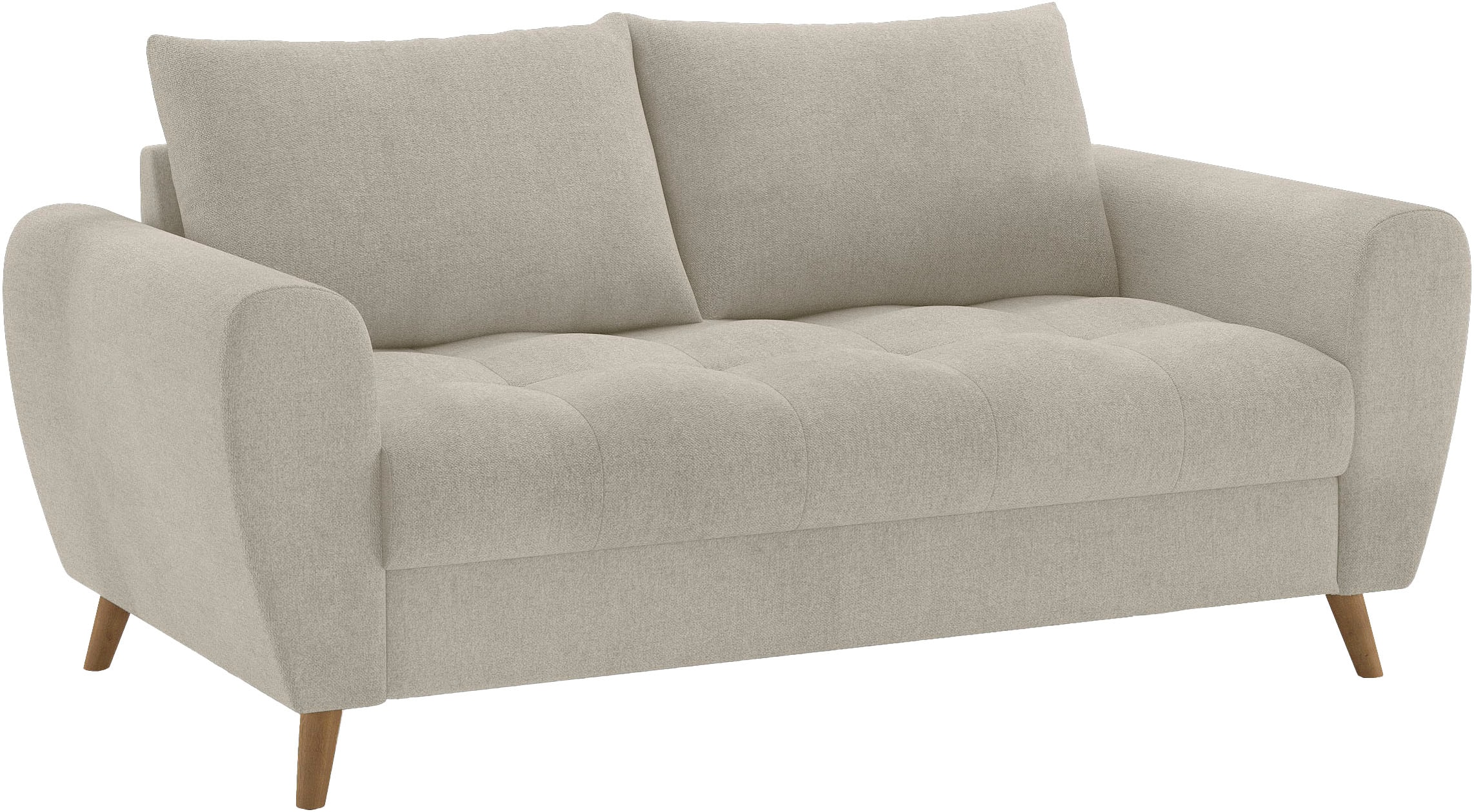 2,5-Sitzer MR. COUCH "Blackburn II", beige (novaclean avanti 6 taupe), B:180cm H:71cm T:90cm, Novaclean Avanti (100% Polyester), Sofas, Wahlweise mit Kaltschaumpolsterung bis 140 kg belastbar
