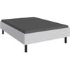 Bett WIMEX "Easy, große Auswahl an Größen und Farben, auch in Komforthöhe", weiß (weiß, schwarz), H:46cm L:210cm, Betten, ohne Kopfteil, ideal unter Dachschrägen oder Fenster