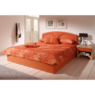 Polsterbett, orange (terrakotta), B:172cm L:212cm, Bezug Bett: Microfaser (100% Polyester), Bonnell-Federkernmatratze: 51% Polypropylen, 39% Polyester und 10% Baumwolle, Kaltschaummatratze: 100% Polyester, Bezug abnehm- und waschbar bis 60u00b0C,... Image