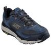 Sneaker SKECHERS "SKECHERS D'LUX PRO", Herren, Gr. 47,5, blau (dunkelnavy), Leder, sportlich, Schuhe, Schnürschuh mit rutschhemmender Goodyear Laufsohle