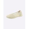 Ballerina CASUAL LOOKS, Damen, Gr. 42, gelb (vanille), Textil, sportlich, Schuhe
