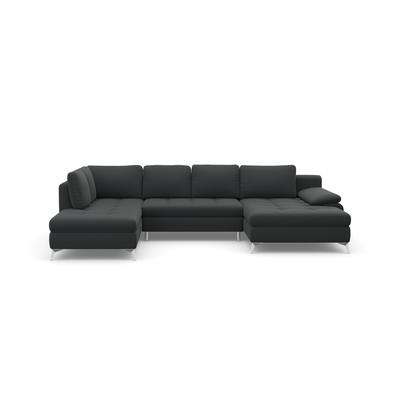 Wohnlandschaft SIT & MORE "Latigo U-Form", grau (anthrazit), B:326cm T:201cm, Sofas, mit Recamiere, wahlweise mit Bettfunktion und Bettkasten Image