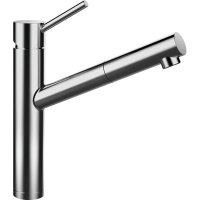 Küchenarmatur SCHOCK "Altos", silber (edelstahl massiv), B:20,9cm H:27,8cm Ø:4,5cm, Edelstahl, Armaturen Image