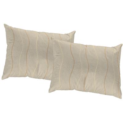 Dekokissen WIRTH "Sepino" Gr. 2, beige (beige, gemustert), B:50cm L:50cm, Polyester, Baumwolle, Dekokissen_Sitzkissen_Kissenhüllen, Kissenhülle ohne Füllung, 2 Stück Image