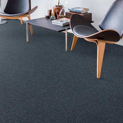 Teppichboden ANDIAMO "Tulsa, Schlinge, Made in Belgium", blau, B:500cm H:6mm L:450cm, Kunstfaser, Teppiche, meliert, Breite 400 cm oder 500 cm, strapazierfähig & pflegeleicht Image