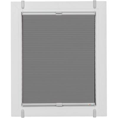 Plissee SUNLINES "Start-up Style Honeycomb", bunt (grau, silberfarben, silberfarben), B:30cm H:85cm, Obermaterial: 100% Polyester, Plissees, verspannt mit Simply-Fix Klemmträger, Wabenplissee, nach Maß Image