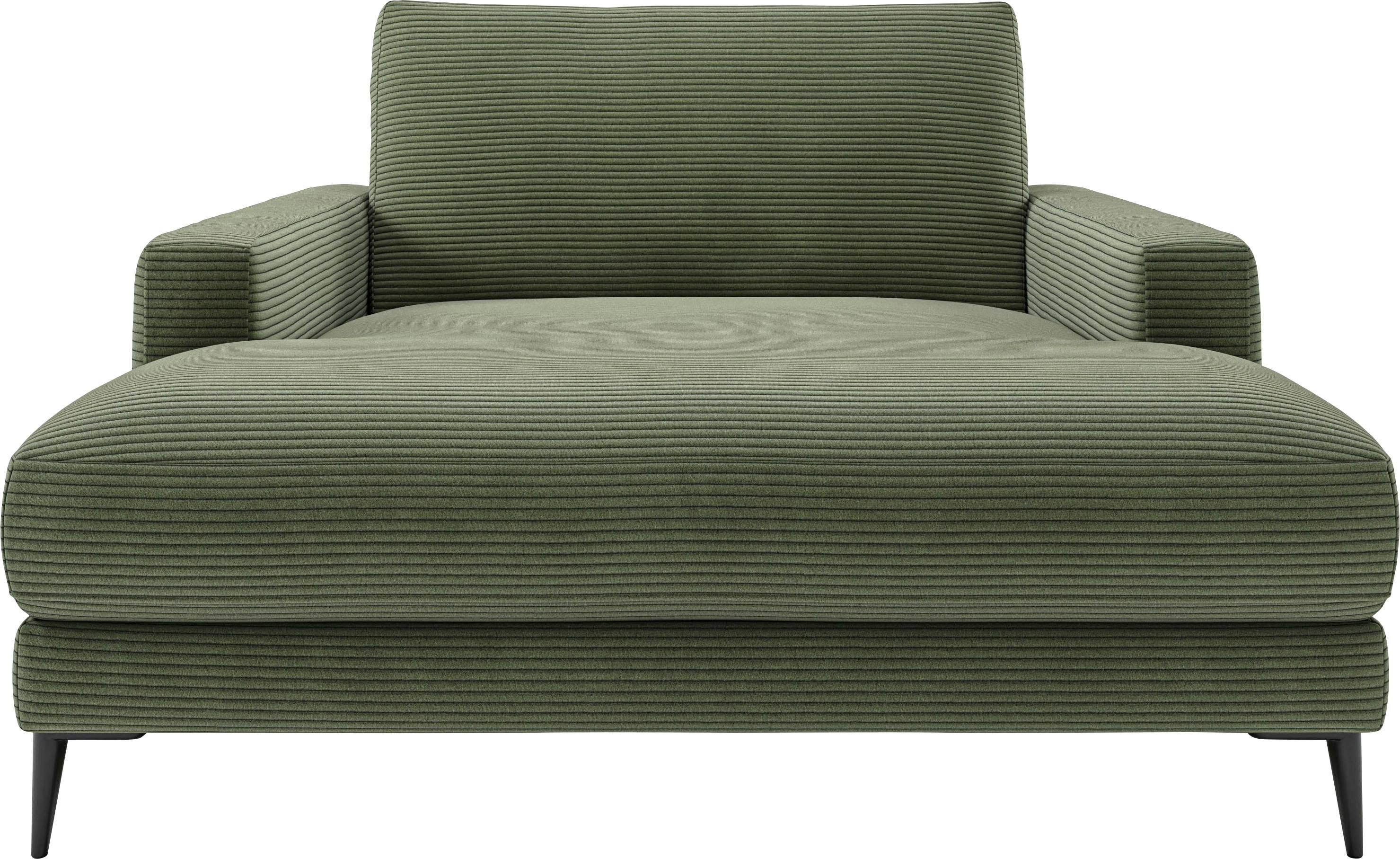 Chaiselongue HOME AFFAIRE "Downtown Loungemöbel zum Relaxen, B/T/H: 132/170/84 cm", grün (oliv), B:132cm H:84cm T:170cm, 88% Polyester, 12% Polyacryl, Sofas, Chaiselongue, auch in Bouclé, Cord und Easy care - leicht mir Wasser zu reinigen