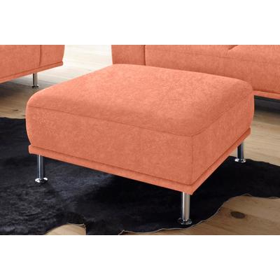 Hocker SIT & MORE "Mariola", orange (terrakotta), B:89cm H:44cm T:89cm, Struktur (100% Polyester), Luxus-Microfaser ALTARA NUBUCK (100% Polyester), Hocker Image