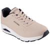 Sneaker SKECHERS "Uno - Stand on Air", Herren, Gr. 46, beige (natur), Lederimitat, sportlich, Schuhe, Freizeitschuh, Halbschuh, Schnürschuh mit Air-Cooled Memory Foam, Topseller