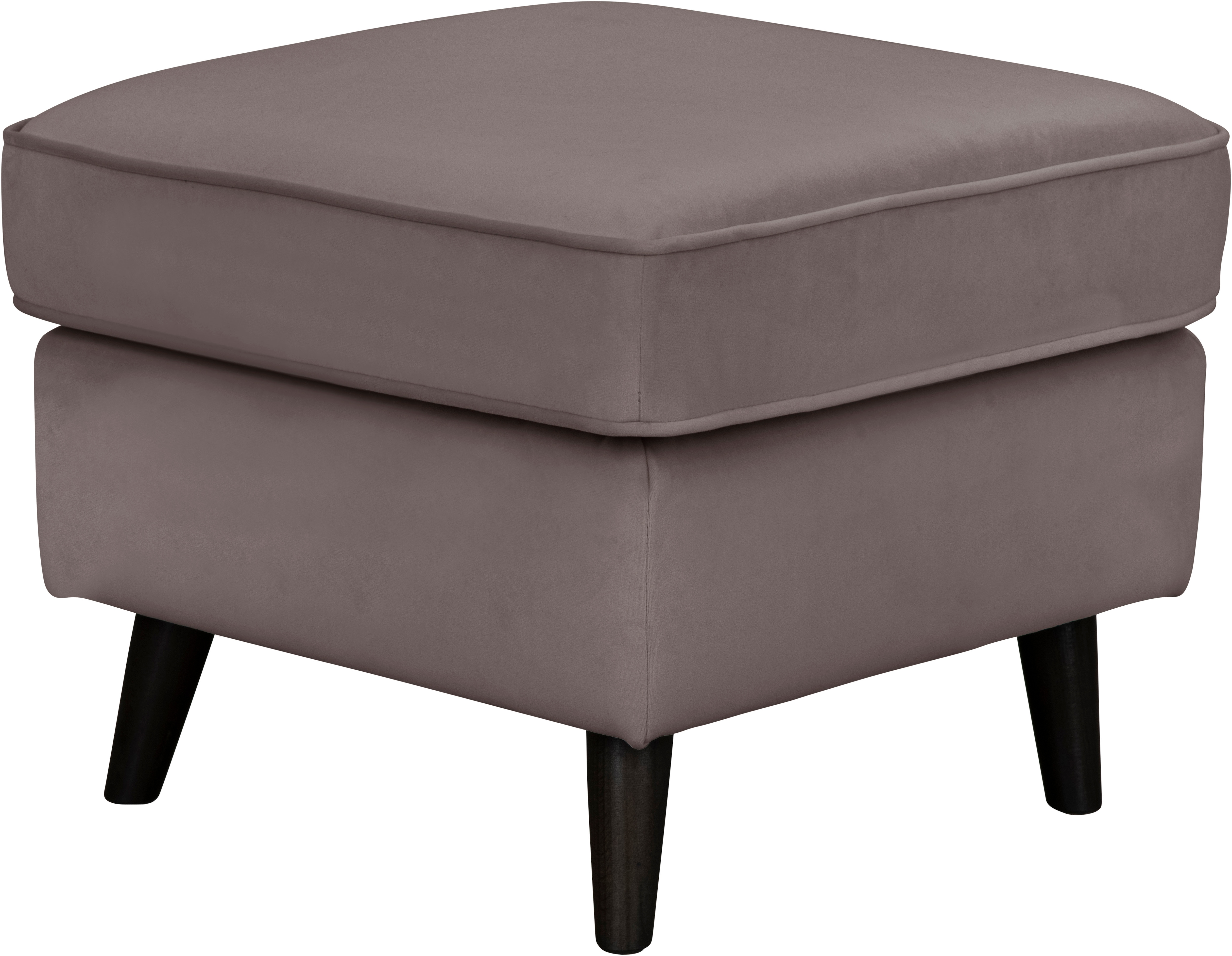 Polsterhocker HOME AFFAIRE "Polsterhocker CHISTELLE, auch in Bouclé", grau (taupe), B:57cm H:46cm T:57cm, 100% Polyester, Hocker, Polsterhocker, mit Wellenunterfederung, Maße: B/TH: 57/57/46 cm