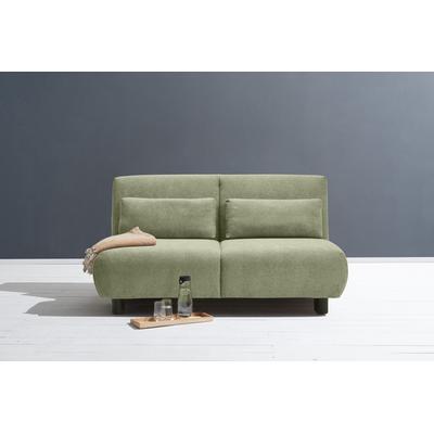 Schlafsofa ELL + ELL "Minou", grün (hellgrün), B:160cm, Sofas Image
