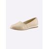 Slipper HEINE, Damen, Gr. 36, beige (creme), Leder, Leder, sportlich, Schuhe