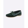Slipper HEINE, Damen, Gr. 36, grün, Leder, Rindsleder, Veloursleder, Glattleder, modisch, Schuhe