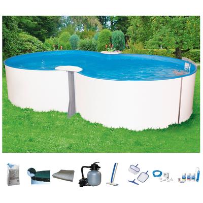 Achtformpool MY POOL BWT "PREMIUM", weiß, B:360cm H:135cm L:625cm, Schwimmbecken, Tiefe 1,35 m, in versch. Größen erhältlich Image
