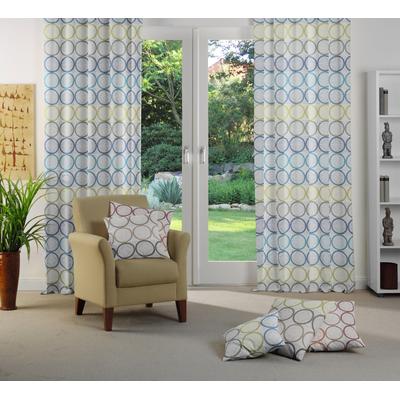 Vorhang WIRTH "Zirbello" Gr. 5, grau (hellgrau), B:132cm H:255cm, Jacquard, Baumwolle, Polyester, Gardinen Image