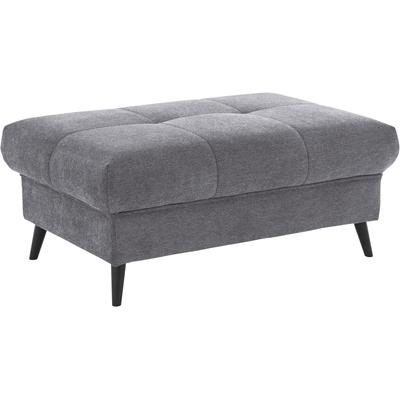 Polsterhocker COTTA "Mia", grau (stone), B:100cm H:45cm T:64cm, 90% Polyester 10% Polyamid, Hocker Image