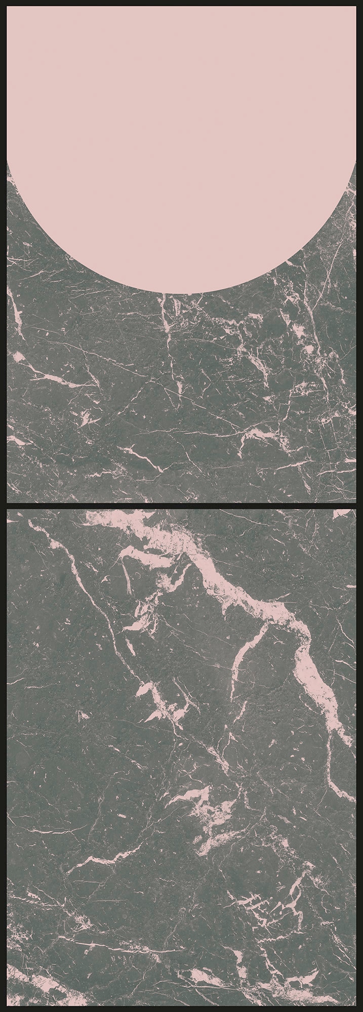 Fototapete KOMAR "Digitaldruck Vlies - medium - Größe 100 x 280 cm", rosa (rosa, grau), B:100m L:280m, Vlies, Tapeten, Wohnzimmer, Schlafzimmer