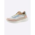 Sneaker GEMINI, Damen, Gr. 37, bunt (weiß, bunt), Glattleder, Veloursleder, sportlich, Schuhe