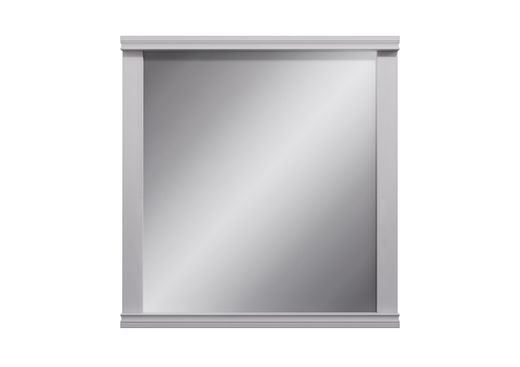 Garderobenspiegel HOME AFFAIRE "Gotland, Spiegel, Wandspiegel", weiß, B:80cm H:84cm T:4cm, Glas, Massivholz, Spiegel, Garderobenspiegel, Rahmen aus massiver Kiefer, FSC-zertifiziert, 80x84 cm