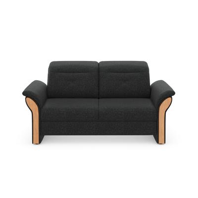 3-Sitzer HOME AFFAIRE "Dangast", grau (anthrazit), B:200cm H:92cm T:102cm, Luxus-Microfaser EUPHORIA 100% Polyester, Luxus-Microfaser Lederoptik 100% Polyester, Easy Care 100% Polyester, Sofas, Kopfteilverstellung, wahlweise auch mit motorischer... Image